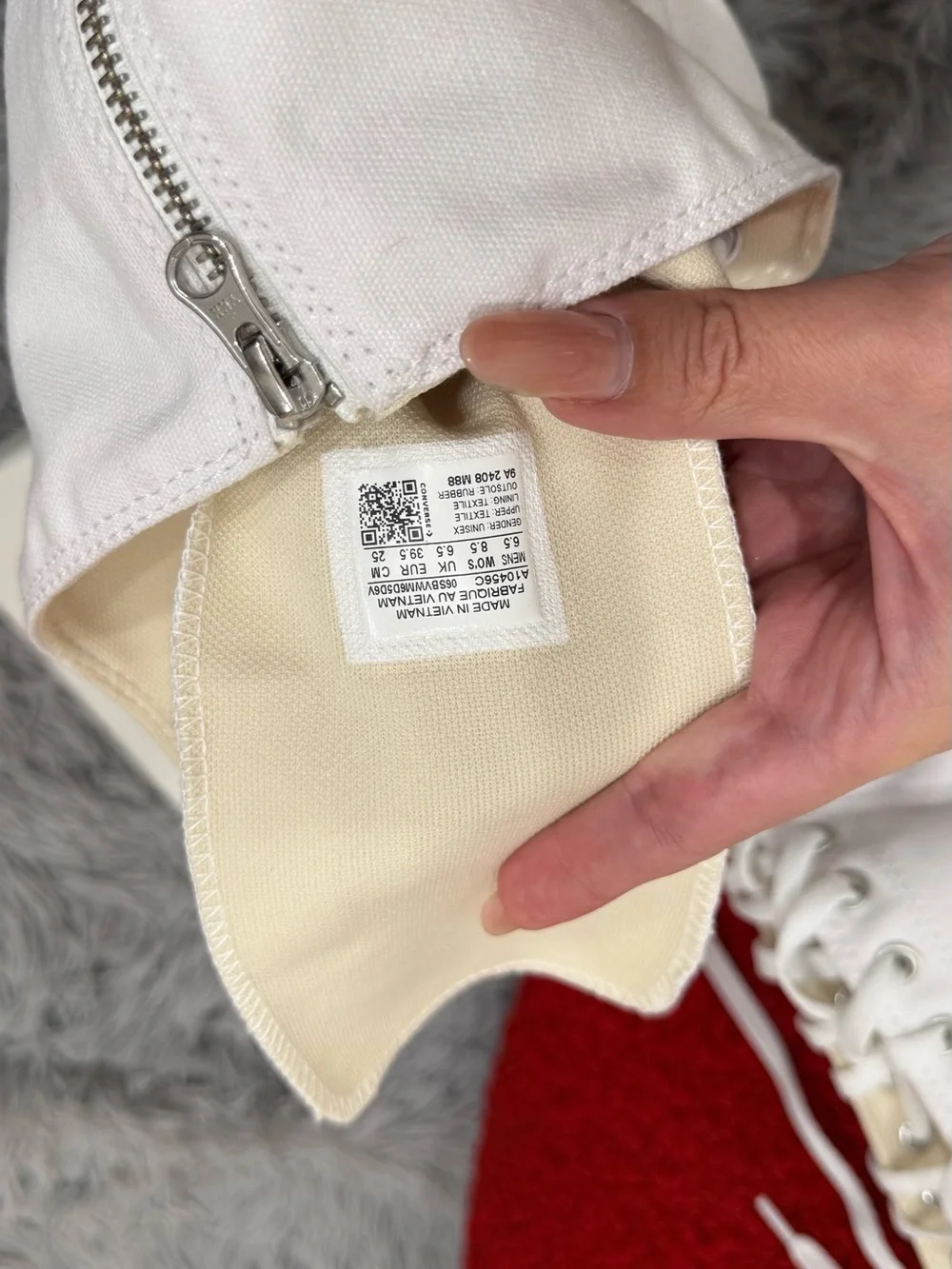 Converse Knee High Zip Boots White W 8.5